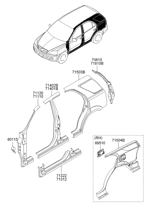 PANEL - REAR DOOR