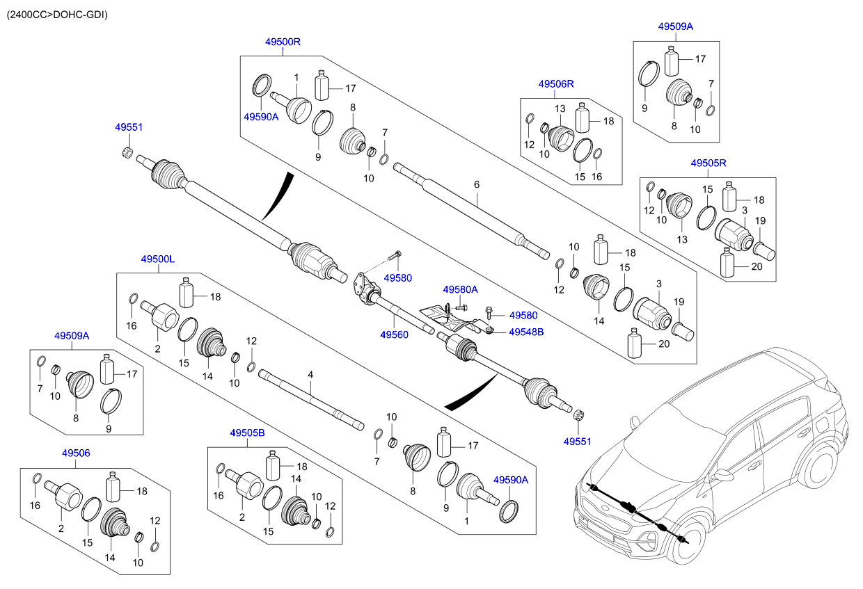 DRIVE SHAFT (REAR)