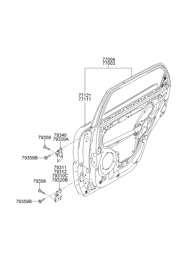 PANEL - REAR DOOR