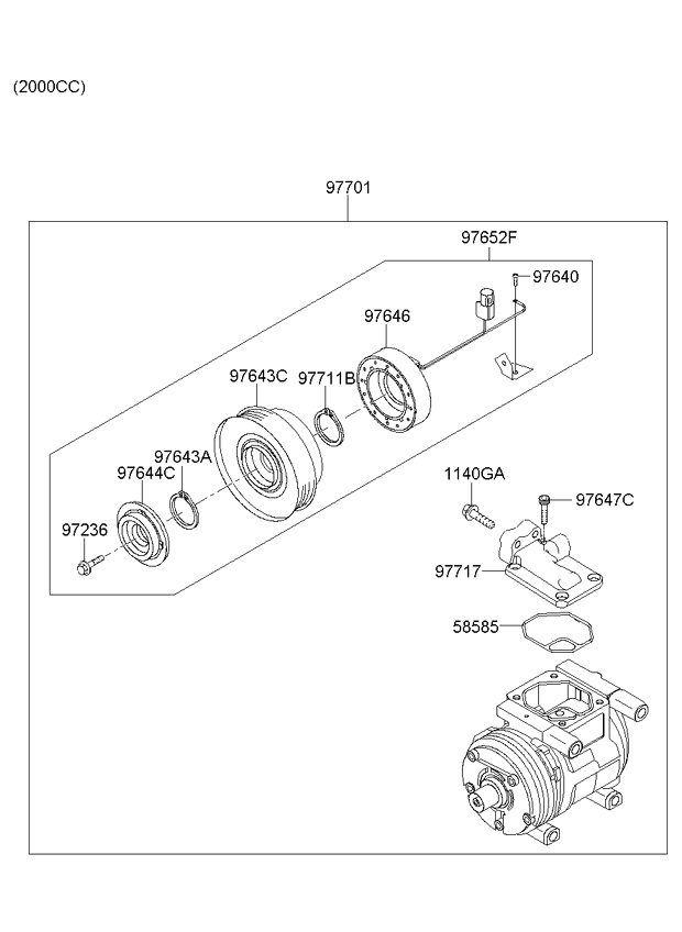 A/C SYSTEM - COOLER LINE, FRONT