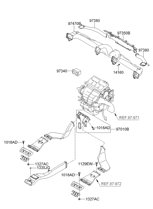 A/C SYSTEM - COOLER LINE, FRONT