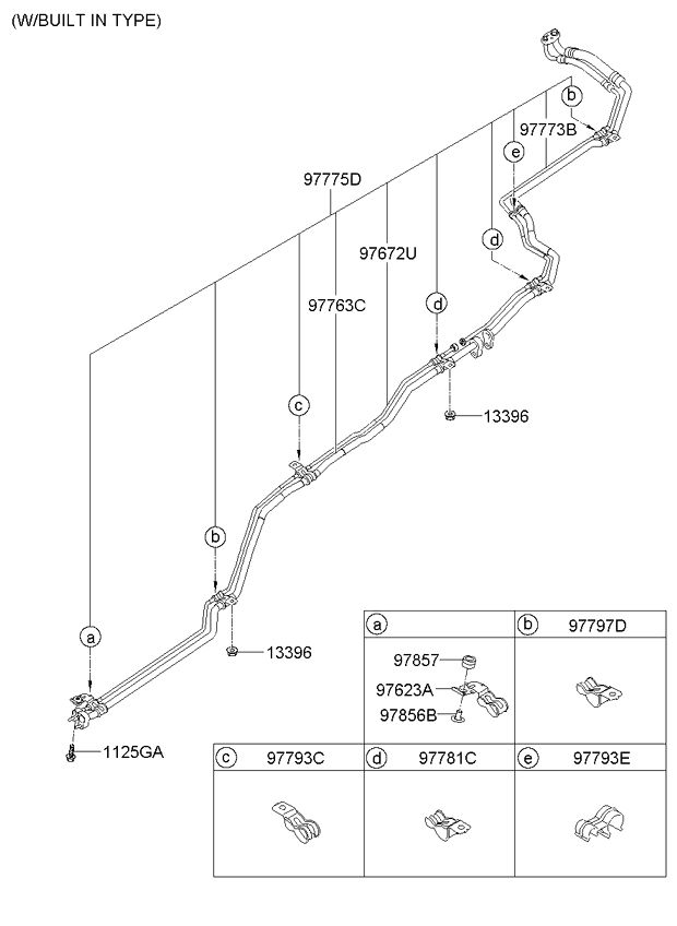 A/C SYSTEM - COOLER LINE, REAR