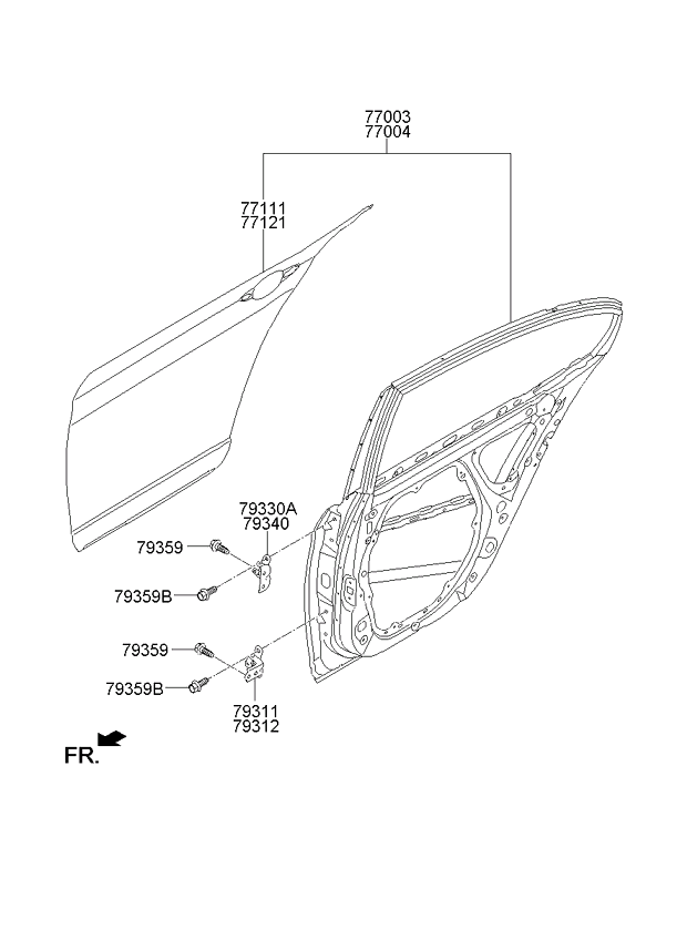 PANEL - REAR DOOR