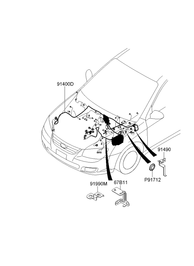 A/C SYSTEM - COOLER LINE, FRONT