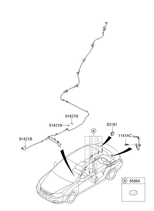 A/C SYSTEM - COOLER LINE, FRONT