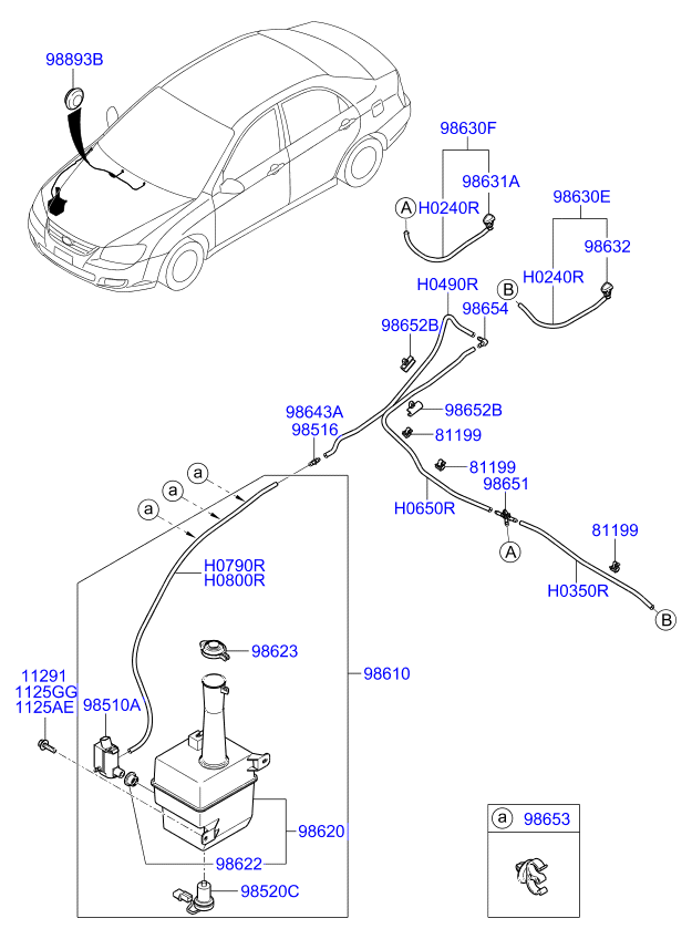 A/C SYSTEM - COOLER LINE, FRONT