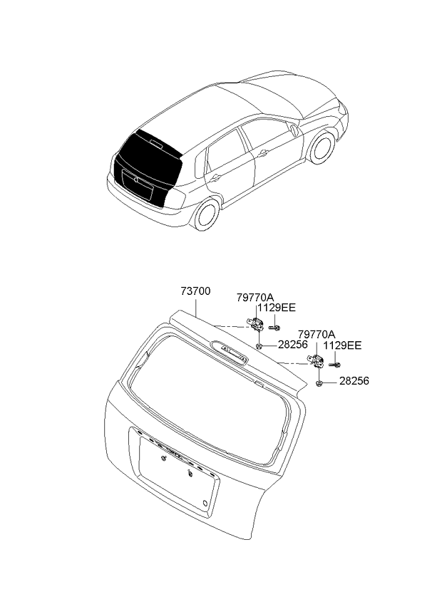 PANEL - REAR DOOR