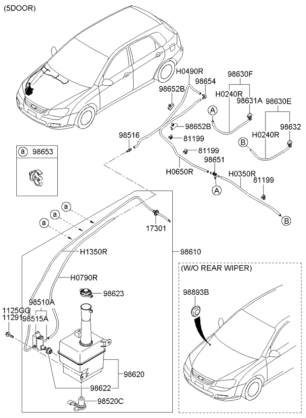 A/C SYSTEM - COOLER LINE, FRONT