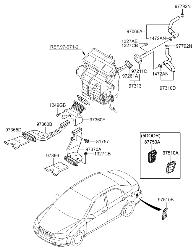 A/C SYSTEM - COOLER LINE, FRONT