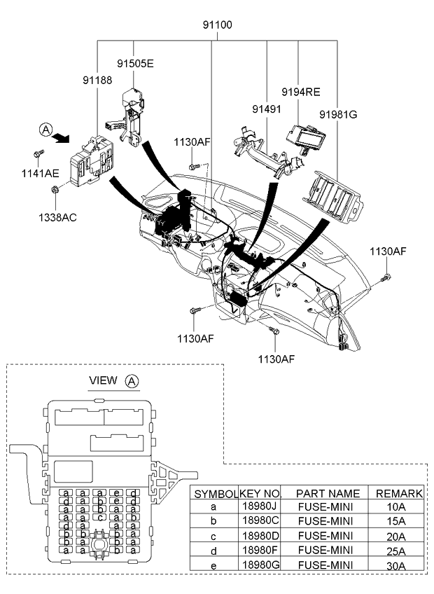 A/C SYSTEM - COOLER LINE, FRONT