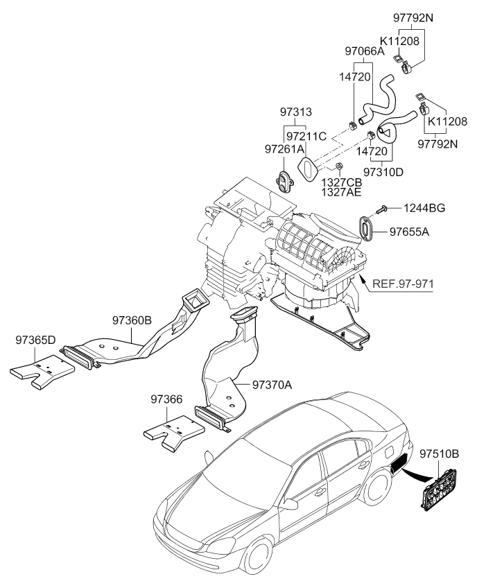 A/C SYSTEM - COOLER LINE, FRONT