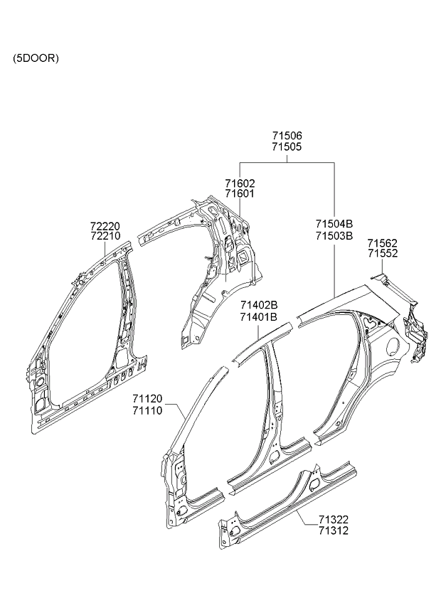 PANEL - REAR DOOR