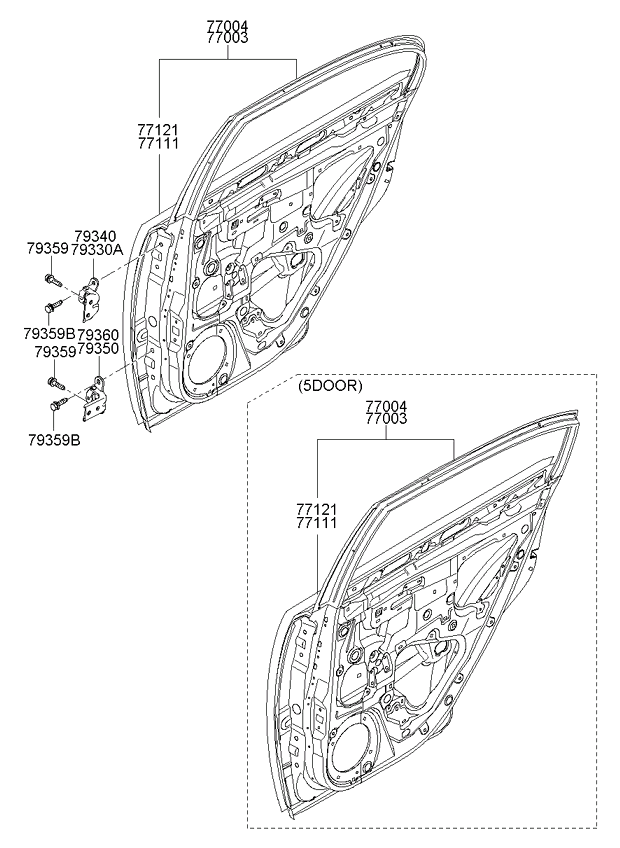 PANEL - REAR DOOR