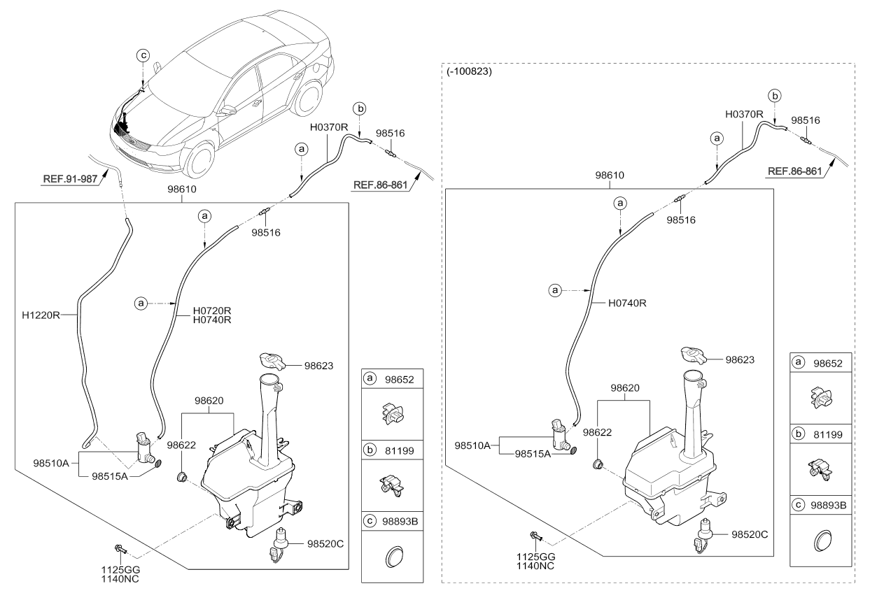 A/C SYSTEM - COOLER LINE, FRONT