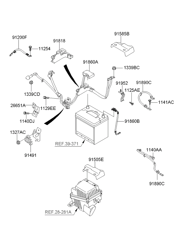 A/C SYSTEM - COOLER LINE, FRONT