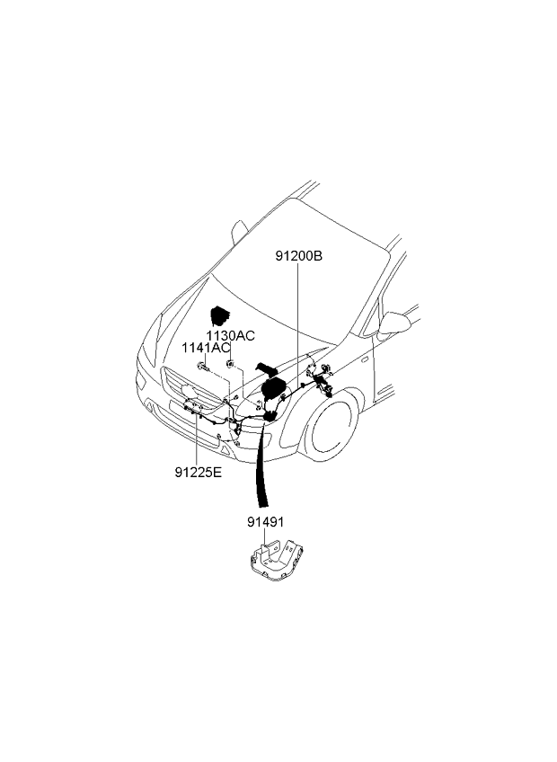 A/C SYSTEM - COOLER LINE, FRONT