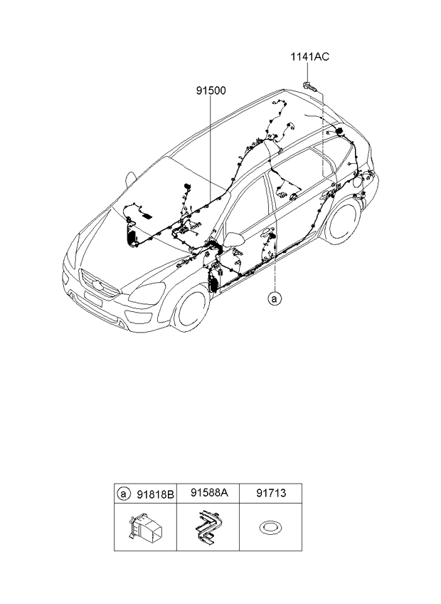 A/C SYSTEM - COOLER LINE, FRONT