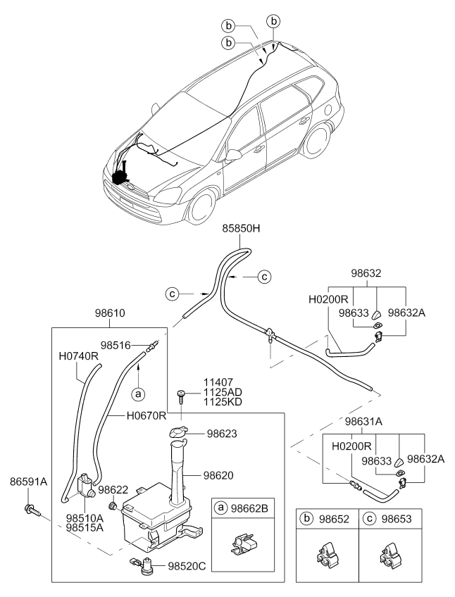 A/C SYSTEM - COOLER LINE, FRONT