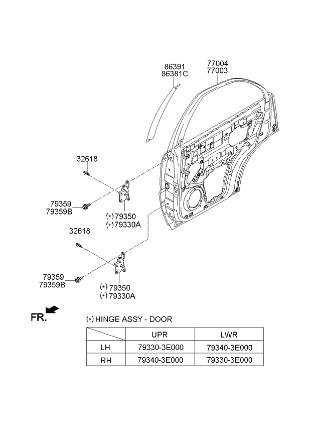 PANEL - REAR DOOR