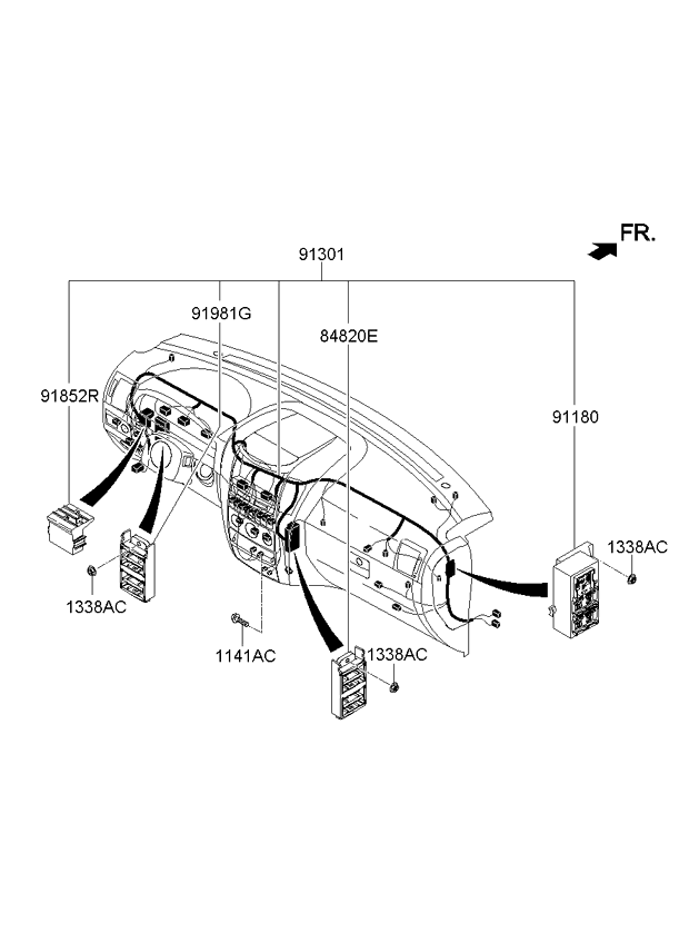 A/C SYSTEM - COOLER LINE, FRONT