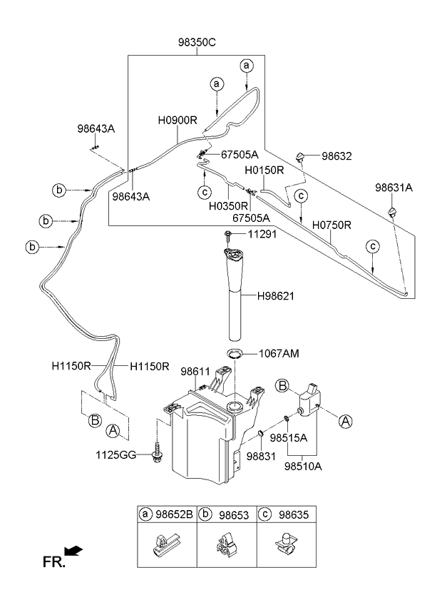 A/C SYSTEM - COOLER LINE, FRONT