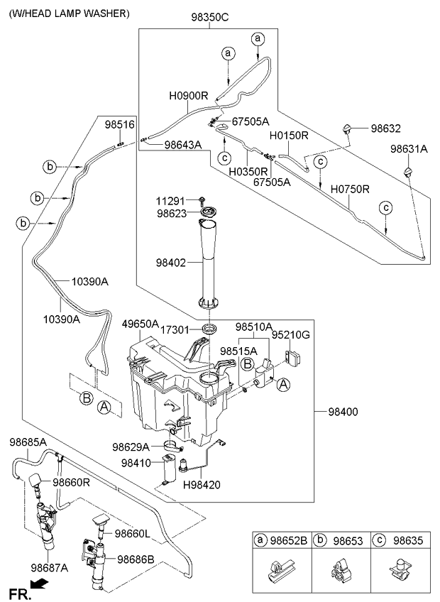 A/C SYSTEM - COOLER LINE, FRONT