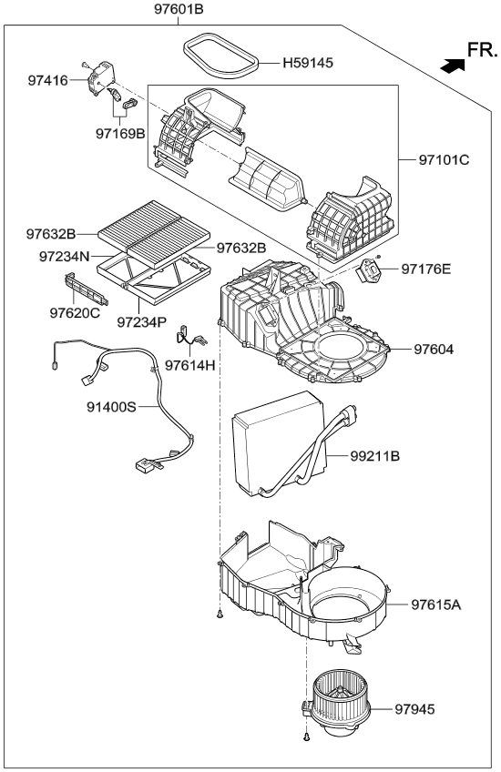 A/C SYSTEM - COOLER LINE, FRONT