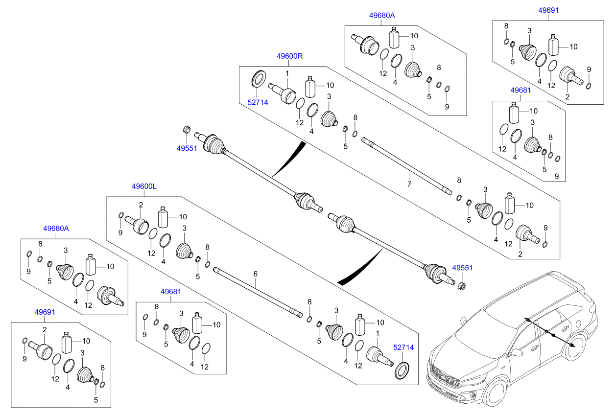 DRIVE SHAFT (REAR)