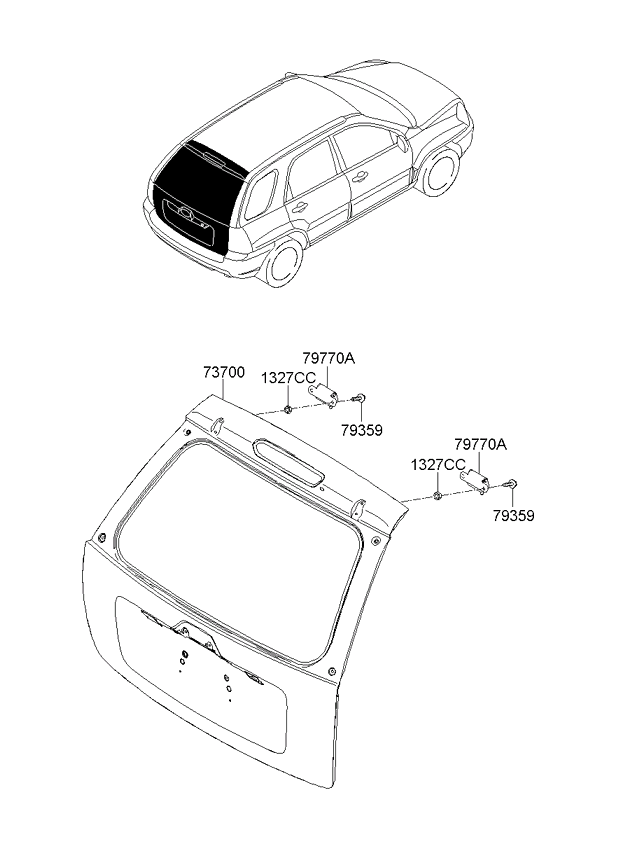 PANEL - REAR DOOR