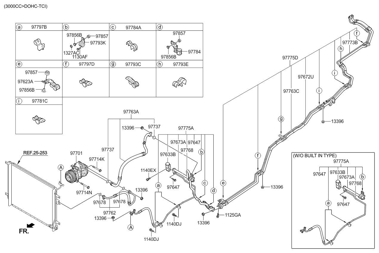 A/C SYSTEM - COOLER LINE, REAR