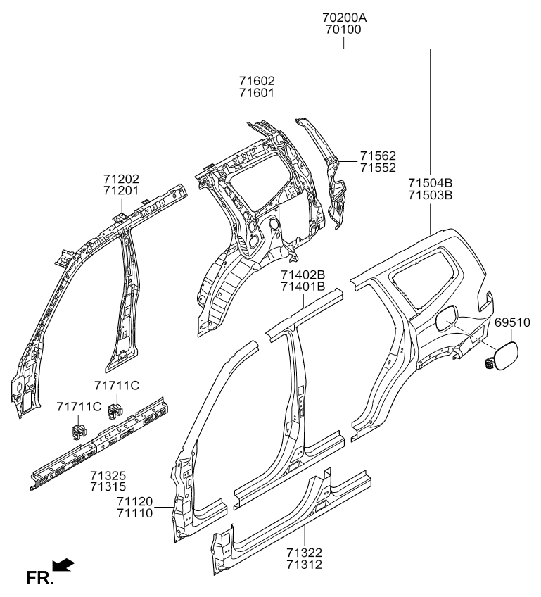 PANEL - REAR DOOR