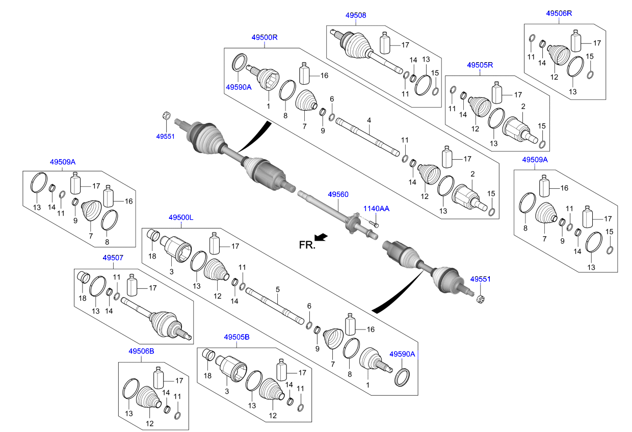 DRIVE SHAFT (REAR)