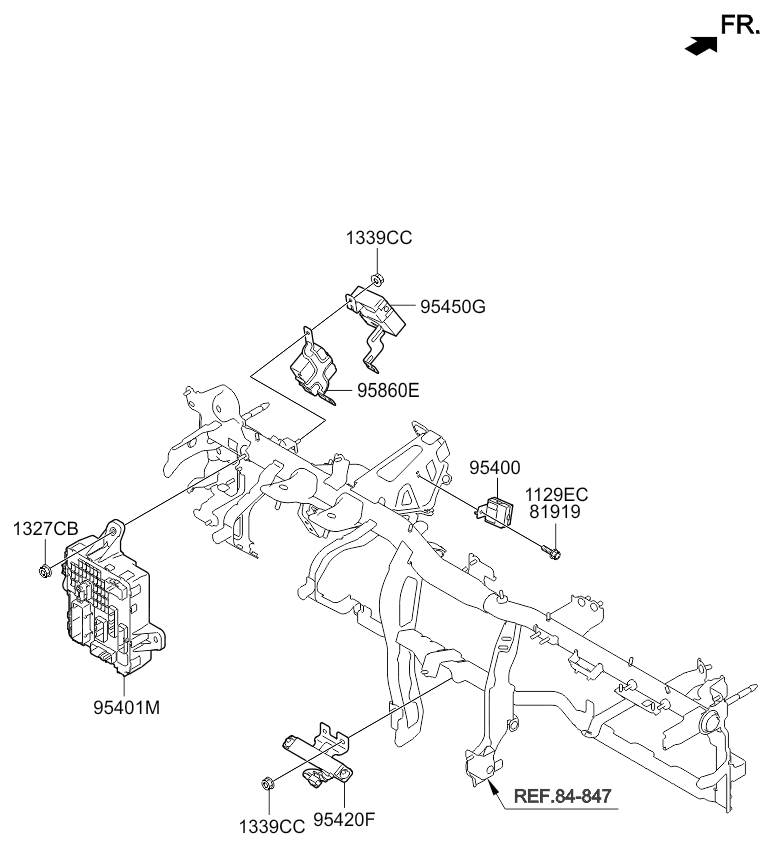 A/C SYSTEM - COOLER LINE, FRONT