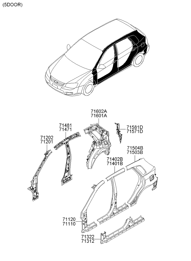 PANEL - REAR DOOR