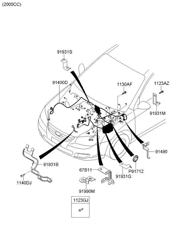 A/C SYSTEM - COOLER LINE, FRONT