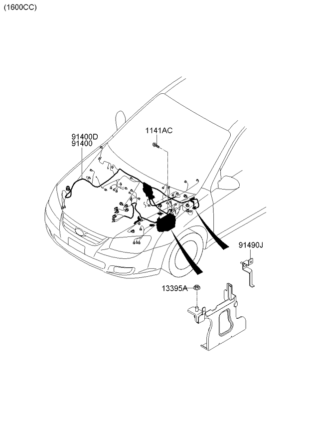 A/C SYSTEM - COOLER LINE, FRONT