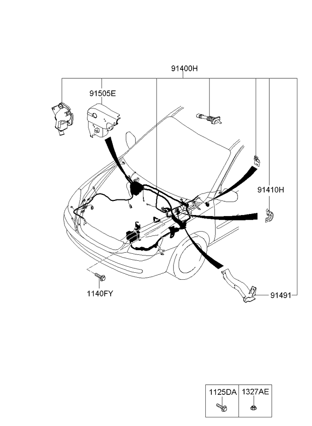 A/C SYSTEM - COOLER LINE, FRONT