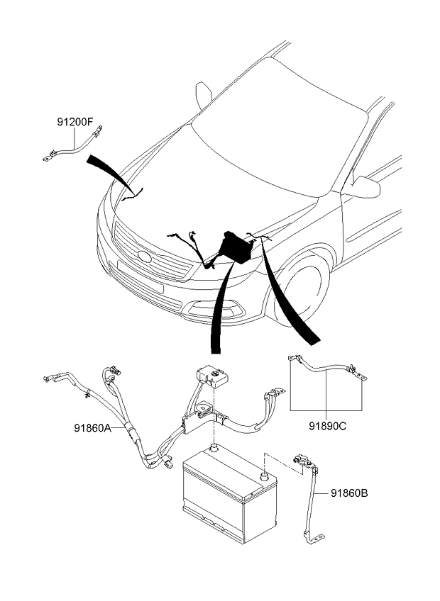 A/C SYSTEM - COOLER LINE, FRONT