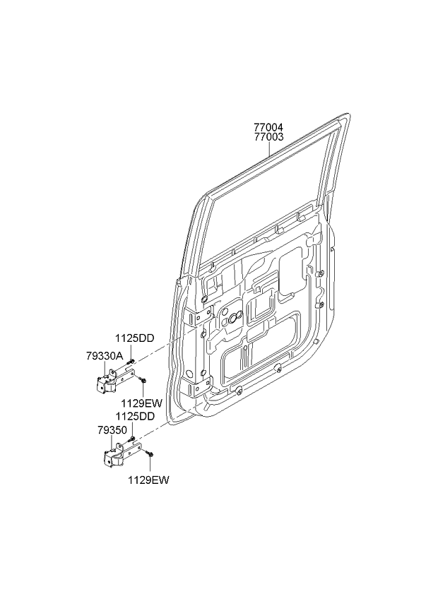 PANEL - REAR DOOR