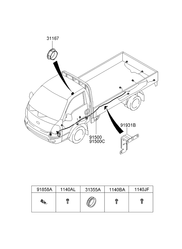 A/C SYSTEM - COOLER LINE, FRONT