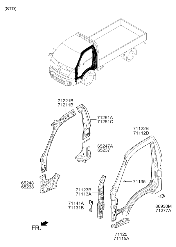 PANEL - REAR DOOR