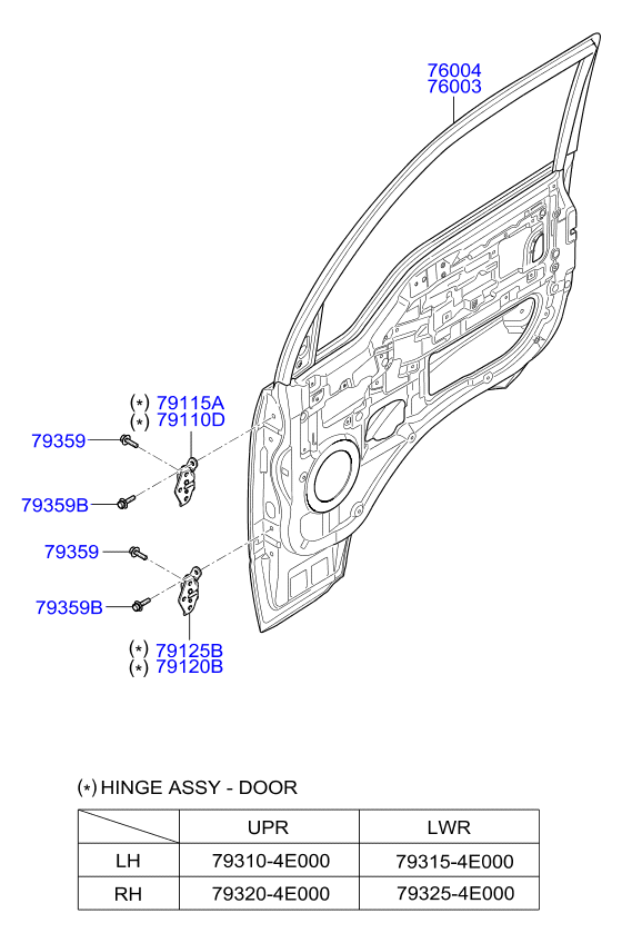 PANEL - REAR DOOR