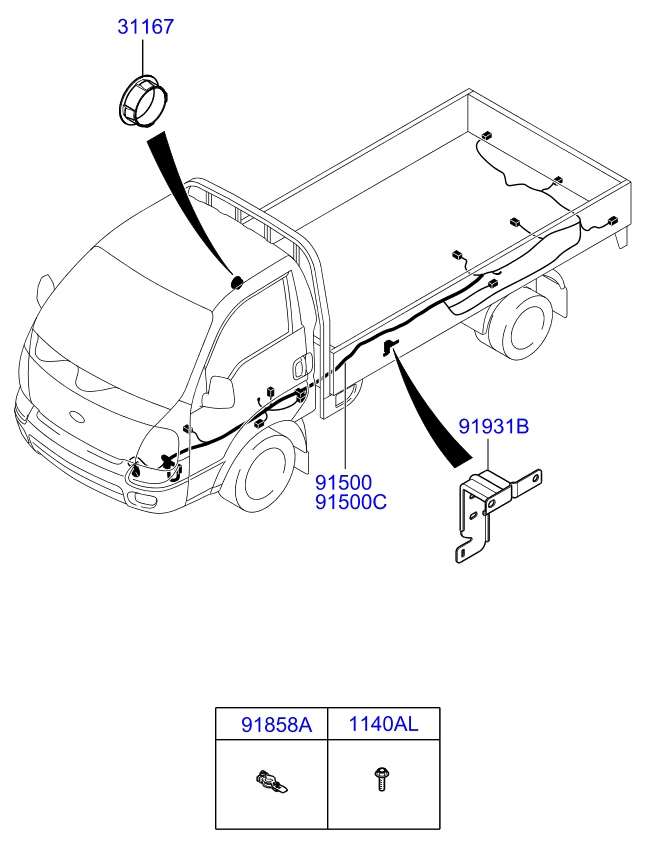 A/C SYSTEM - COOLER LINE, FRONT