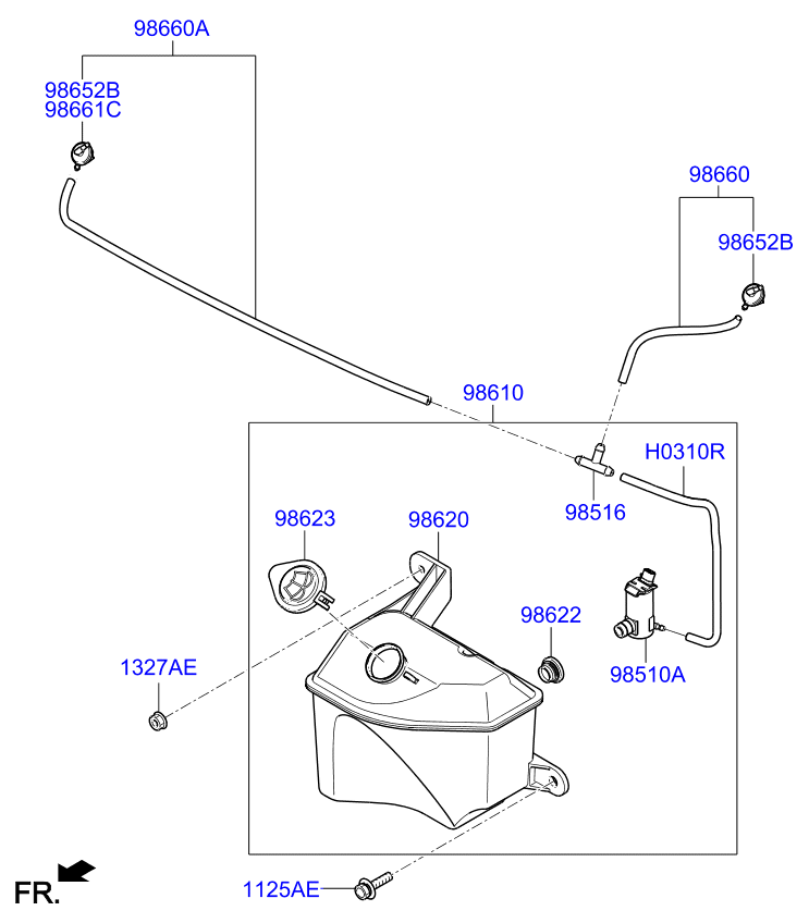 A/C SYSTEM - COOLER LINE, FRONT