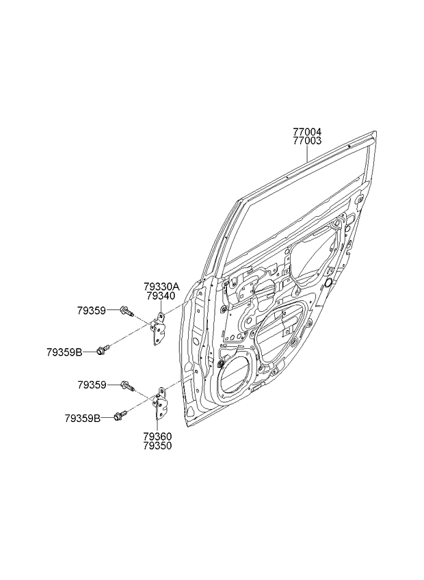 PANEL - REAR DOOR