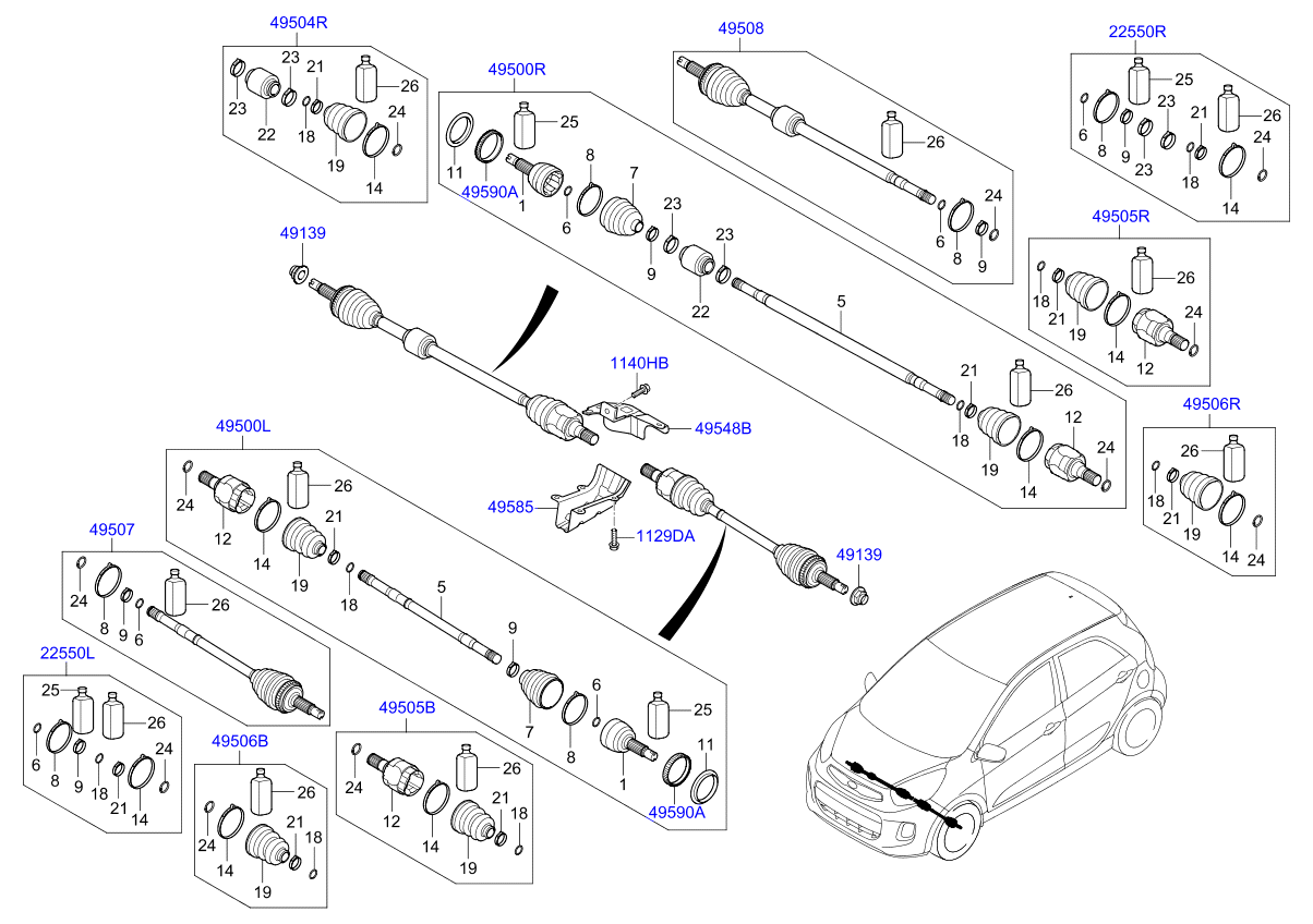 DRIVE SHAFT (FRONT)