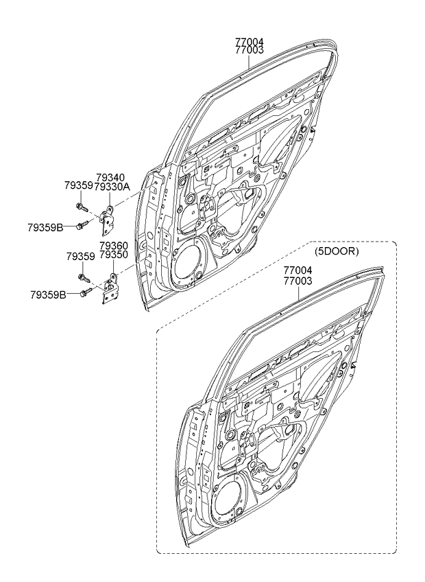 PANEL - REAR DOOR