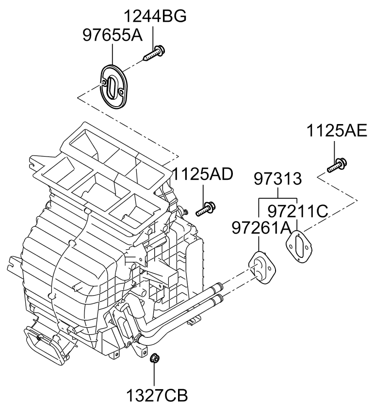 A/C SYSTEM - COOLER LINE, FRONT