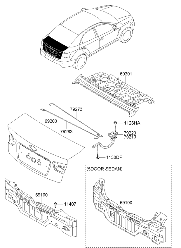 PANEL - REAR DOOR