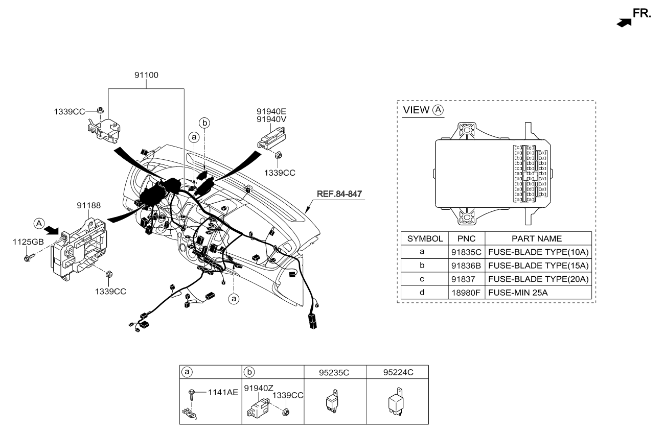 A/C SYSTEM - COOLER LINE, FRONT